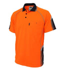 DNC Workwear Work Wear Orange/Navy / XS DNC WORKWEAR Hi-Vis Galaxy Sublimated Polo 3564