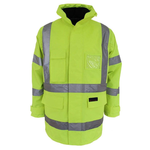 DNC Workwear Work Wear Yellow / S DNC WORKWEAR Hi-Vis “H” Pattern Bio-Motion Tape 6-in-1 Jacket 3963