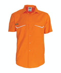 DNC Workwear Work Wear Orange / XS DNC WORKWEAR Hi-Vis Ripstop Short Sleeve Shirt 3583
