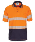 DNC Workwear Work Wear DNC WORKWEAR Hi-Vis Segment Taped Short Sleeve Cotton Jersey Polo 3515