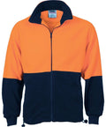 DNC Workwear Work Wear DNC WORKWEAR Hi-Vis Two Tone Full Zip Polar Fleece 3827
