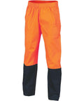 DNC Workwear Work Wear Orange/Navy / S DNC WORKWEAR Hi-Vis Two-Tone Lightweight Rain pants 3878