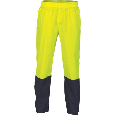 DNC Workwear Work Wear DNC WORKWEAR Hi-Vis Two-Tone Lightweight Rain pants 3878