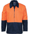 DNC Workwear Work Wear Orange/Navy / XS DNC WORKWEAR Hi-Vis Two-Tone Protector Drill Jacket 3868