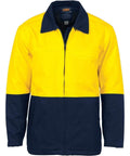 DNC Workwear Work Wear Yellow/Navy / XS DNC WORKWEAR Hi-Vis Two-Tone Protector Drill Jacket 3868