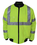 DNC Workwear Work Wear Yellow / XS DNC WORKWEAR Hi-Vis "X" Back Flying Jacket Bio-Motion Tape 3763