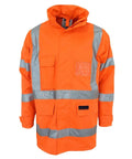 DNC Workwear Work Wear DNC WORKWEAR Hi-Vis "X" Back Rain Jacket Bio-Motion Tape 3996