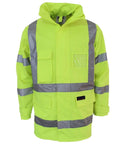DNC Workwear Work Wear Yellow / S DNC WORKWEAR Hi-Vis "X" Back Rain Jacket Bio-Motion Tape 3996