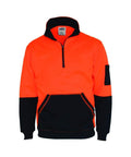 DNC Workwear Work Wear Orange/Navy / XS DNC WORKWEAR Hi-Vis ½ Zip Super Fleecy 3724