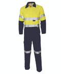 DNC Workwear Work Wear Yellow/Navy / 77R DNC WORKWEAR Patron Saint Flame Retardant Coverall with 3M FR Tape 3426