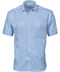 DNC Workwear Work Wear Sky / L DNC WORKWEAR Polyester Cotton Short Sleeve Work Shirt 3211