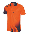 DNC Workwear Work Wear Orange/Navy / XS DNC WORKWEAR Wave Hi-Vis Sublimated Polo 3563