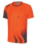 DNC Workwear Work Wear Orange/Navy / 6XL DNC WORKWEAR Wave Hi-Vis Sublimated Tee 3562
