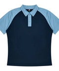 Aussie Pacific Manly Mens Polo 1318  Aussie Pacific NAVY/SKY S 