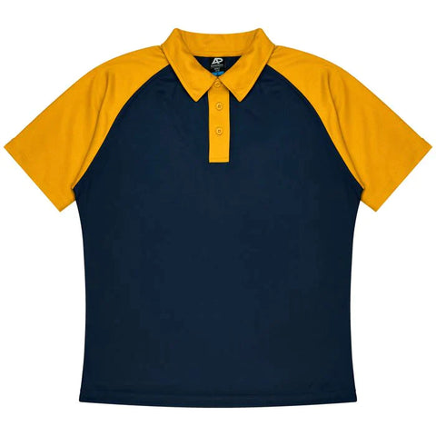 Aussie Pacific Manly Kids Polo Shirt 3318  Aussie Pacific NAVY/GOLD 4 
