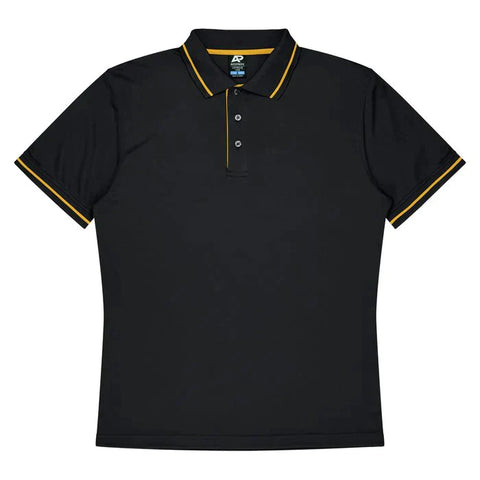 Aussie Pacific Cottesloe Men's Polo Shirt 1319  Aussie Pacific BLACK/GOLD S 