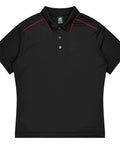 Aussie Pacific Currumbin Men's Polo Shirt 1320  Aussie Pacific BLACK/RED S 