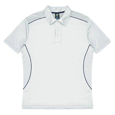 Aussie Pacific Kuranda Men's Polo Shirt 1323  Aussie Pacific WHITE/NAVY S 