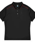 Aussie Pacific Currumbin Kids Polo Shirt 3320  Aussie Pacific BLACK/RED 4 