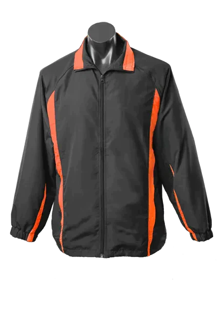 Aussie Pacific Eureka Men's Track Training Jacket 1604 Casual Wear Aussie Pacific S BLACK/ORANGE 