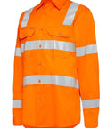 Hard Yakka Biomotion Taped Hi Vis Vic Rail Shirt Y04265 Work Wear Hard Yakka Special Purpose Orange (SPO) S 