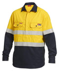 Hard Yakka Work Wear Yellow/Navy / S Hard Yakka FR CF mens long sleeve shirt 2T TP Y04550