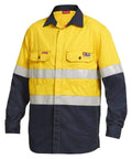 Hard Yakka Work Wear Yellow/Navy / S Hard Yakka FR long sleeve shirt Y04350