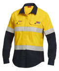 Hard Yakka Work Wear Yellow/Navy / 8 Hard Yakka FR long sleeve taped shirt Y04050