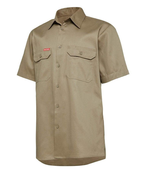 Hard Yakka Short Sleeve Vented Shirt Y04625 Work Wear Hard Yakka Khaki (KHA) S 