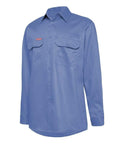 Hard Yakka Cotton Drill Long Sleeve Shirt Y07500 Work Wear Hard Yakka Blue Medit (BME) S 