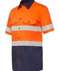 Hard Yakka Work Wear Orange/Navy / M Hard Yakka SHIRT SS HV2T VENTED Y07735