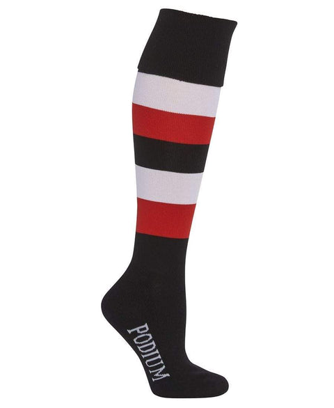 Jb's Wear Active Wear Black/White/Red / 6-10 JB'S Sports Socks 7PSS