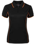 Jb's Wear Casual Wear Black/Orange / 12 JB'S Women’s Piping Polo 7LPI