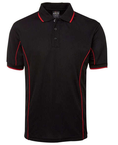 Jb's Wear Casual Wear Black/Red / S JB'S Short Sleeve Piping Polo 7PIP