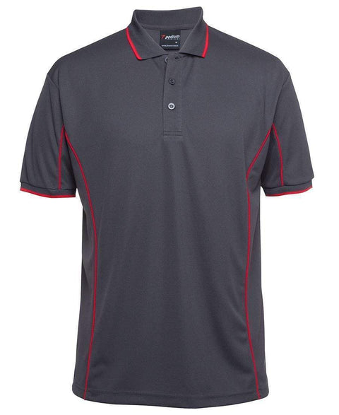 Jb's Wear Casual Wear Charcoal/Red / S JB'S Short Sleeve Piping Polo 7PIP