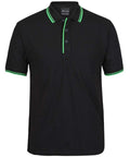Jb's Wear Casual Wear Black/Pea Green / S Jb's Wear Contrast Polo 2CP