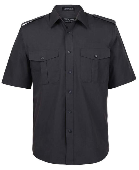 Jb's Wear Corporate Wear Charcoal Short Sleeves / XS JB'S Long Sleeve & Short Sleeve Epaulette Shirt 6E