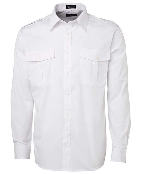 Jb's Wear Corporate Wear White Full Sleeves / XS JB'S Long Sleeve & Short Sleeve Epaulette Shirt 6E
