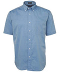 Jb's Wear Corporate Wear Lt Blue Chambray / S JB'S Short Sleeve Fine Chambray Shirt 4FCSS