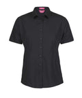 Jb's Wear Corporate Wear Black / 4 JB'S Women’s Classic Short Sleeve Poplin Shirt 4PS1S