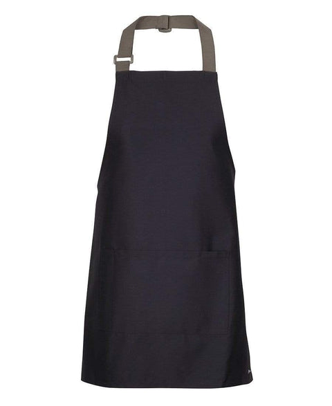 JB'S Wear Hospitality & Chefwear Black/Latte / 65x71 Jb's Apron With Colour Straps 5ACS