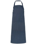 Jb's Wear Hospitality & Chefwear Navy/White / BIB 86 x 93cm JB'S Bib Striped Apron 5BS