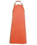 Jb's Wear Hospitality & Chefwear Orange/White / BIB 86 x 93cm JB'S Bib Striped Apron 5BS