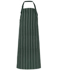 Jb's Wear Hospitality & Chefwear Bottle/White / BIB 86 x 93cm JB'S Bib Striped Apron 5BS