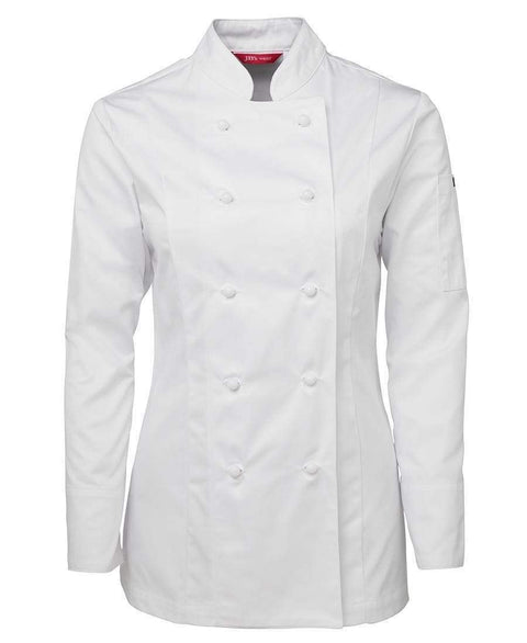 Jb's Wear Hospitality & Chefwear White / 6 JB'S Women’s Long Sleeve Chef's Jacket 5CJ1