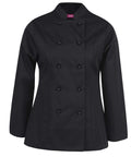Jb's Wear Hospitality & Chefwear Black / 6 JB'S Women’s Vented Long Sleeve Chef's Jacket 5CVL1