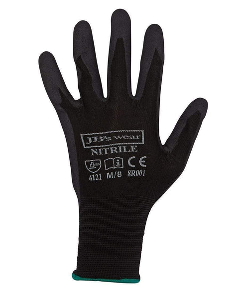 Jb's Wear PPE Black / S JB'S Black Nitrile Breathable Glove (12 pack) 8R001
