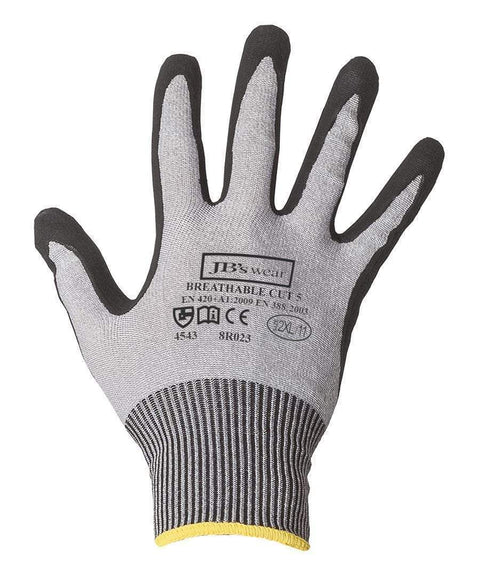 Jb's Wear PPE Black / S JB'S Nitrile Breathable Cut 5 Glove (12 Pack) 8R023