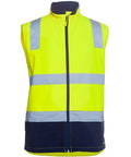 Jb's Wear Work Wear Lime/Navy / XS JB Hi Vis Water Resistant Softshell Vest 6DWV
