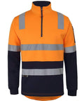 JB'S Wear Work Wear Orange/Navy / 2XS Jb's 1/2 Zip Aust. Rail (D+n) Fleece Sweater 6DARF